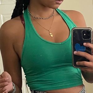 A green shirt